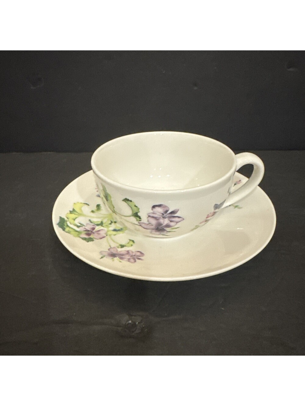 Vintage Wedgwood Chelsea Garden Footed Tea Coffee Cup & Saucer Floral